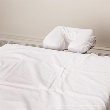 White Massage Sheet Seet - Gesichtsauflage Cover / flaches Blatt / Spannbettlaken